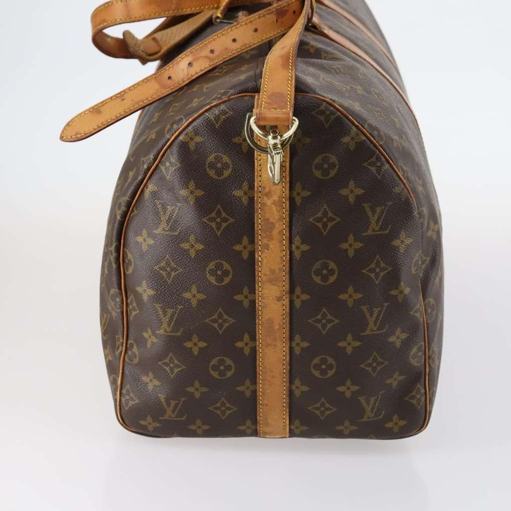 Louis Vuitton Keepall Bandouliere Bag Brown Canvas Fair condition - Inside View