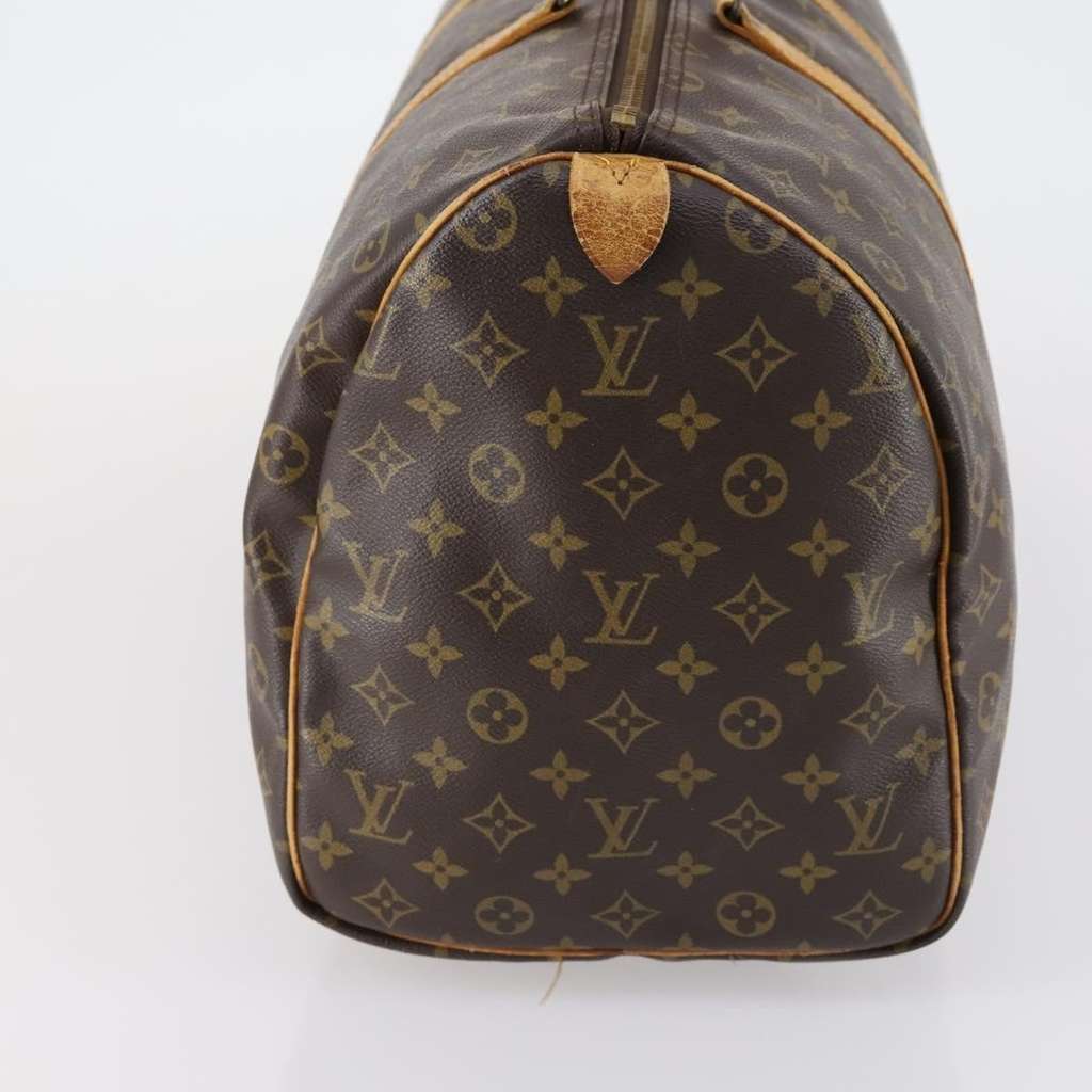 Louis Vuitton Keepall Bag Brown Canvas Fair condition - Model View
