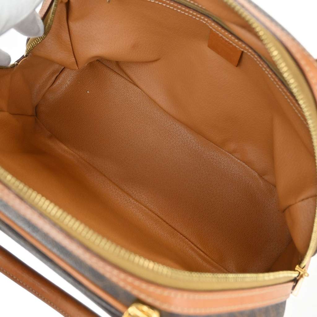 Celine C Macadam Handbag Brown Canvas Good condition - Inside View