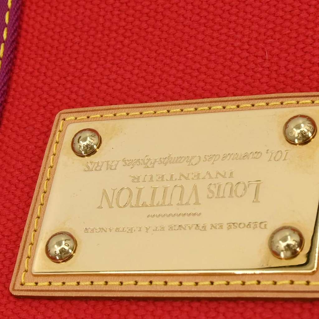 Louis Vuitton Antigua Tote Red Canvas Good condition - Model View