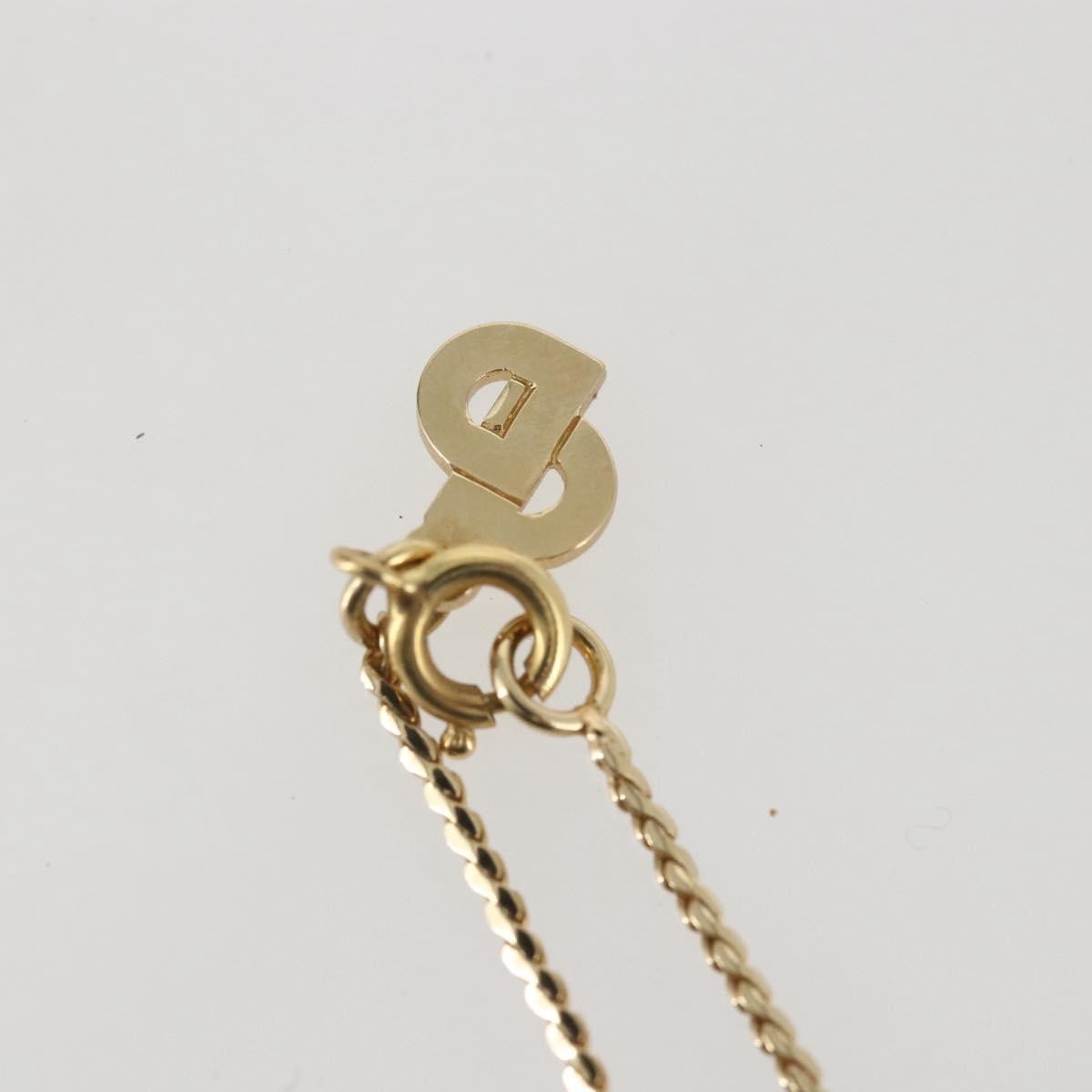 Christian Dior CD Pendant Necklace Gold Metal Good condition - Model View