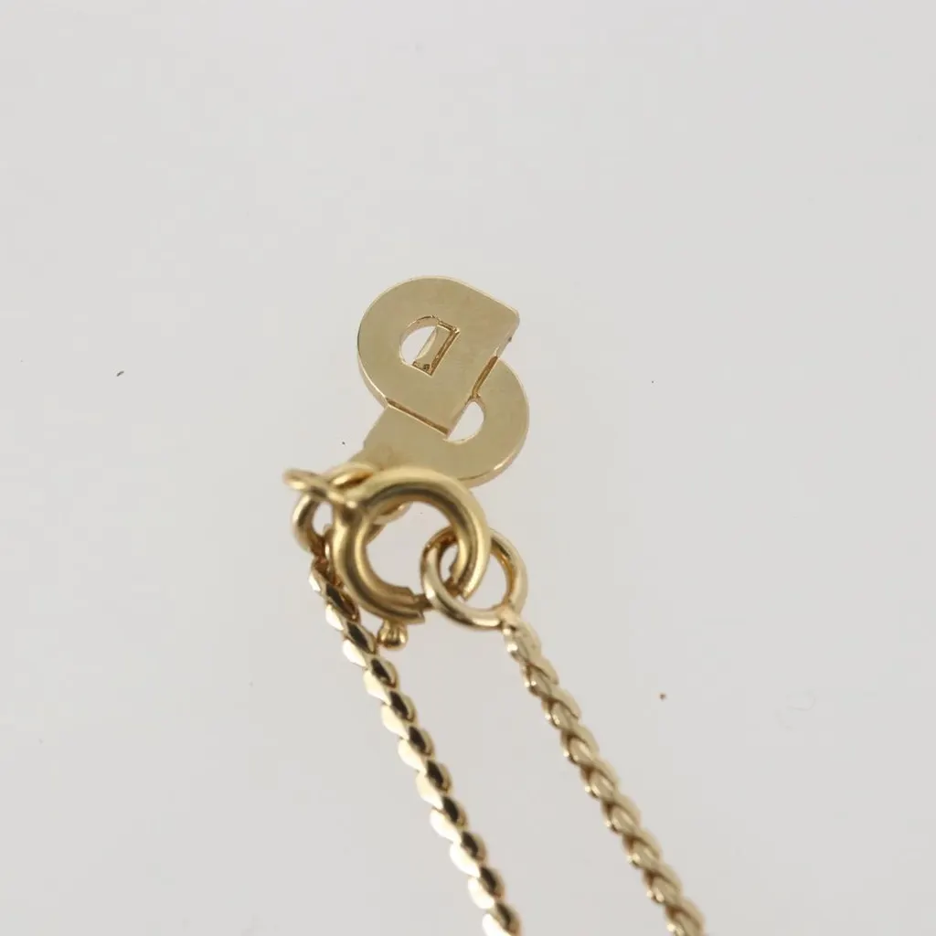 Dior CD Pendant Necklace Gold Metal Good - Model View