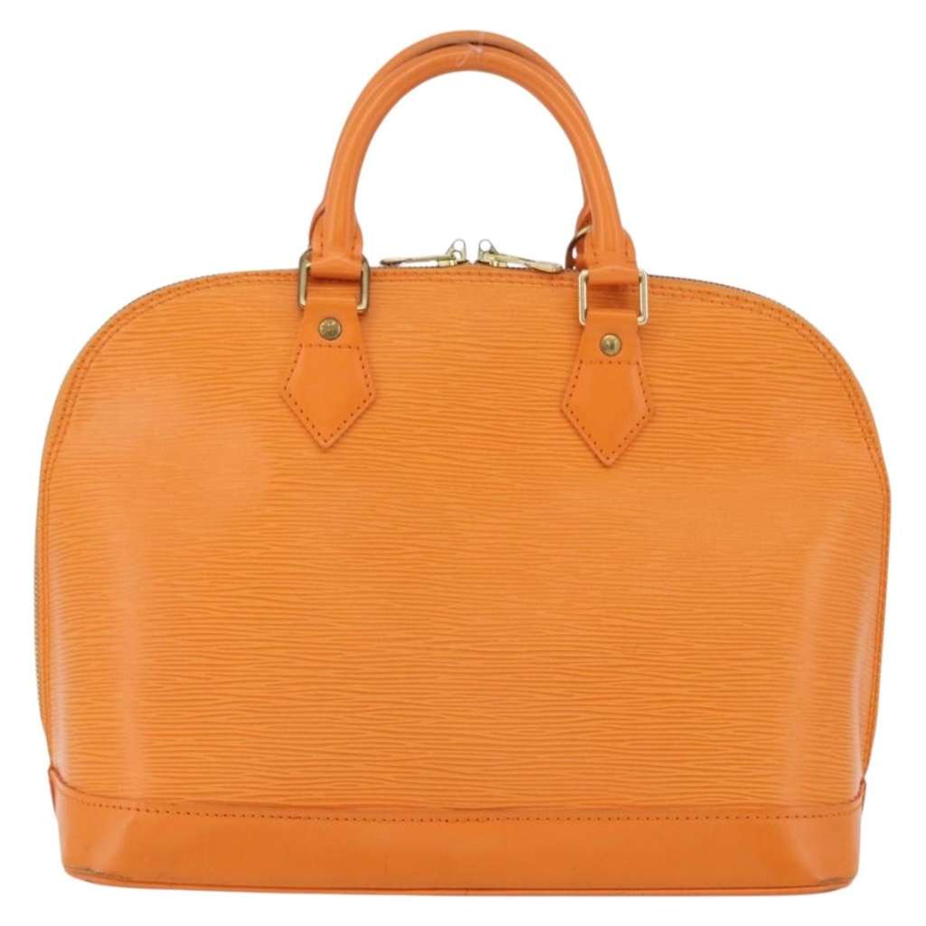 Louis Vuitton Alma Handbag Orange Leather Fair condition - Back View