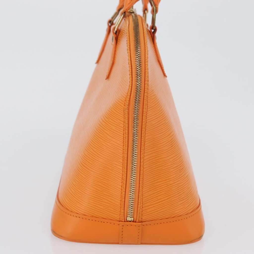 Louis Vuitton Alma Handbag Orange Leather Fair condition - Model View