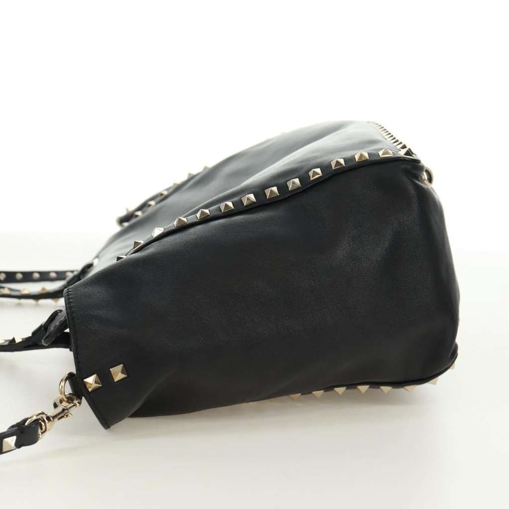 Valentino Garavani Rockstud Tote Black Leather Good condition - Inside View