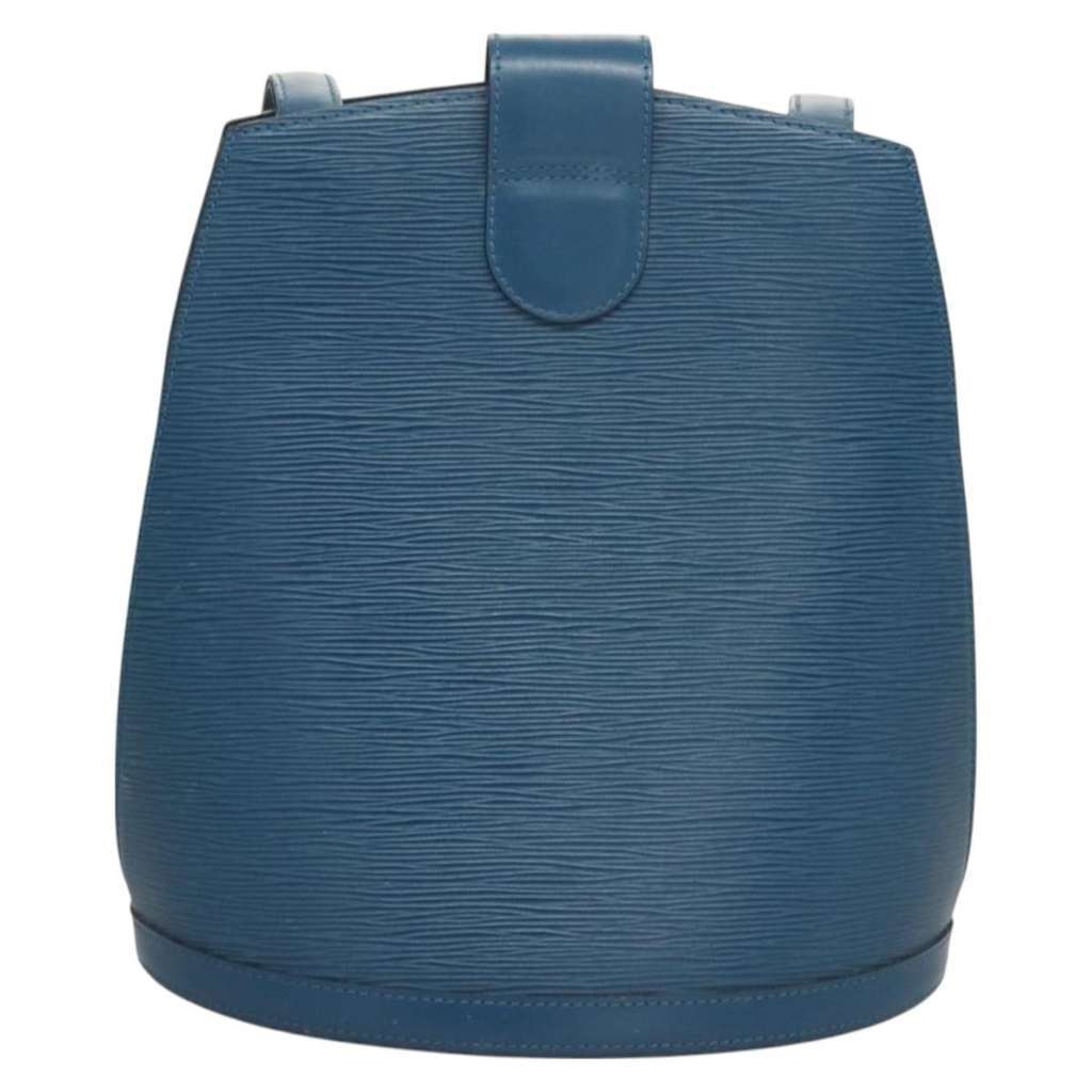 Louis Vuitton Cluny Shoulder Bag Blue Leather Good condition - Back View