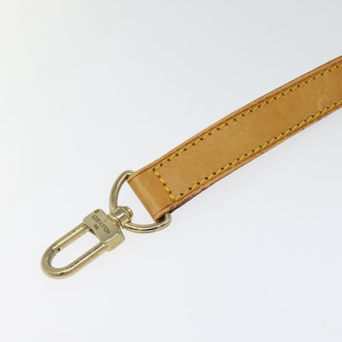 Louis Vuitton Adjustable Shoulder Strap Beige Leather Good condition - Back View