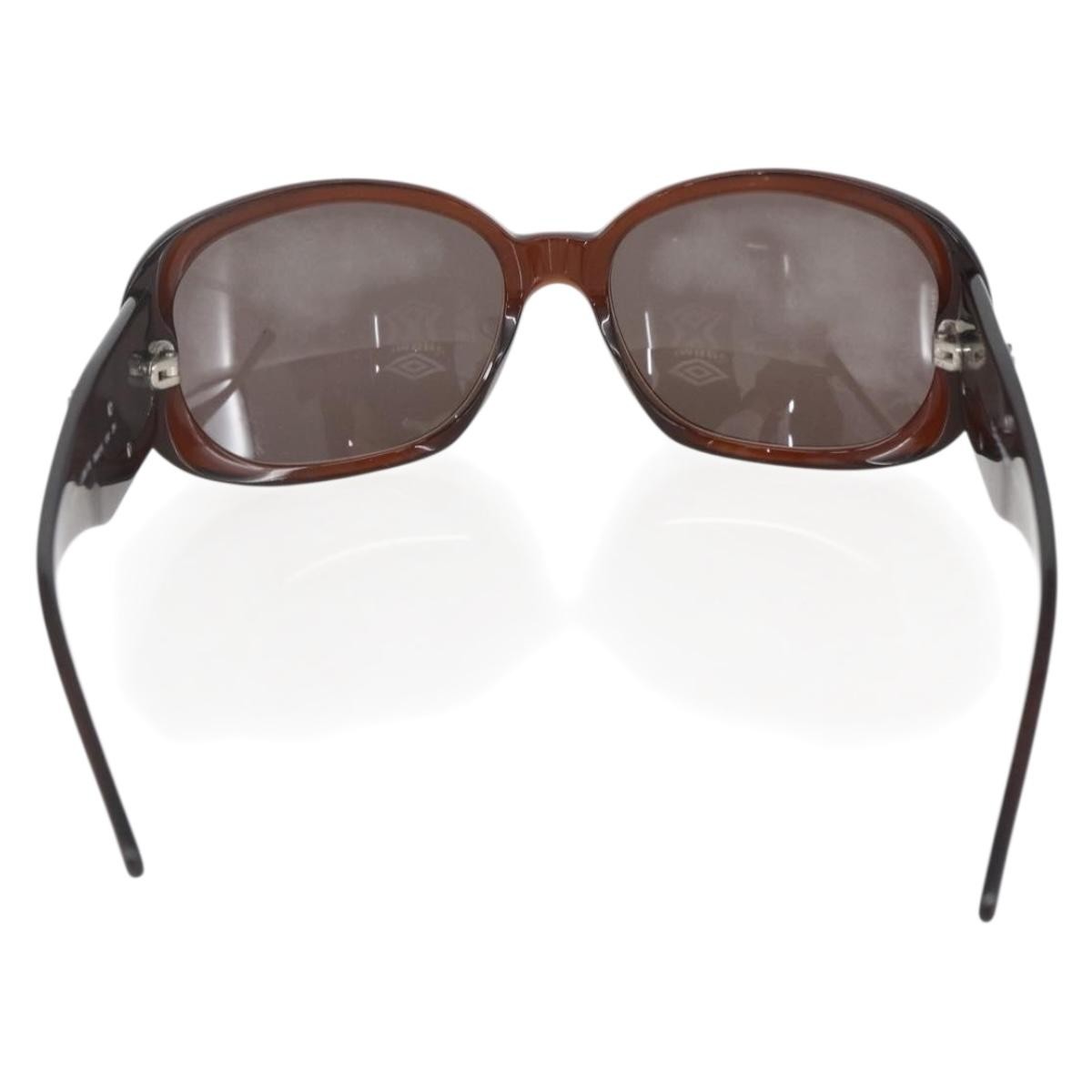 Chanel Camélia sunglasses Brown Plastic Good condition - Back View