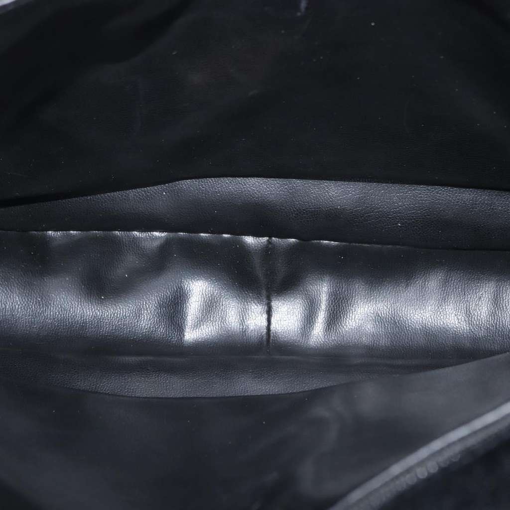 Chanel Vintage CC Chain Tote Black Leather Good condition - Box View