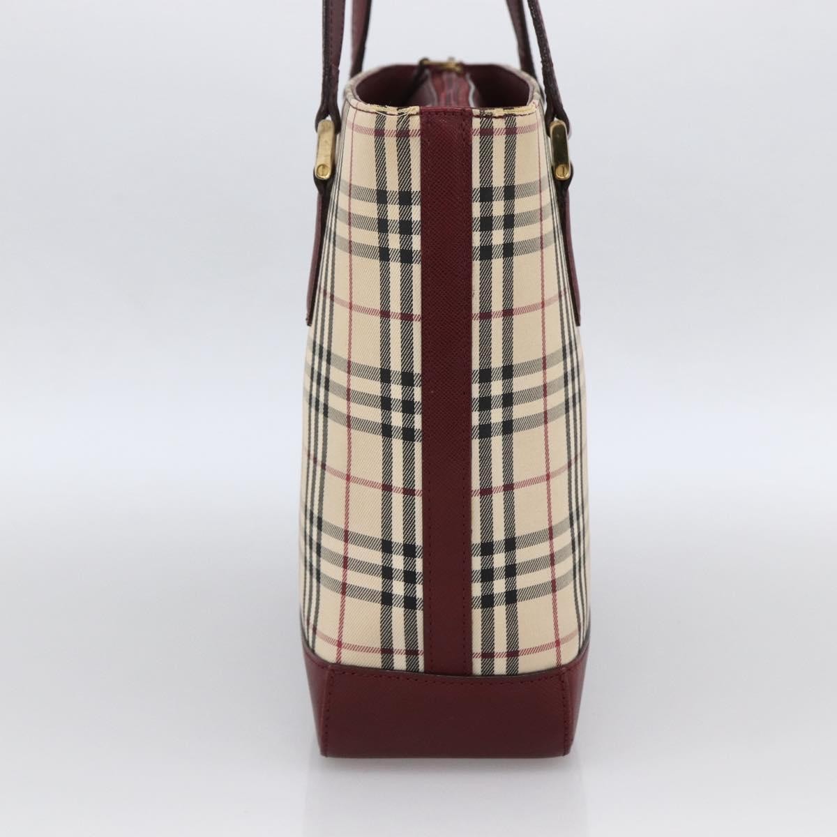 Burberry Nova Check Tote Beige Canvas Good condition - Model View