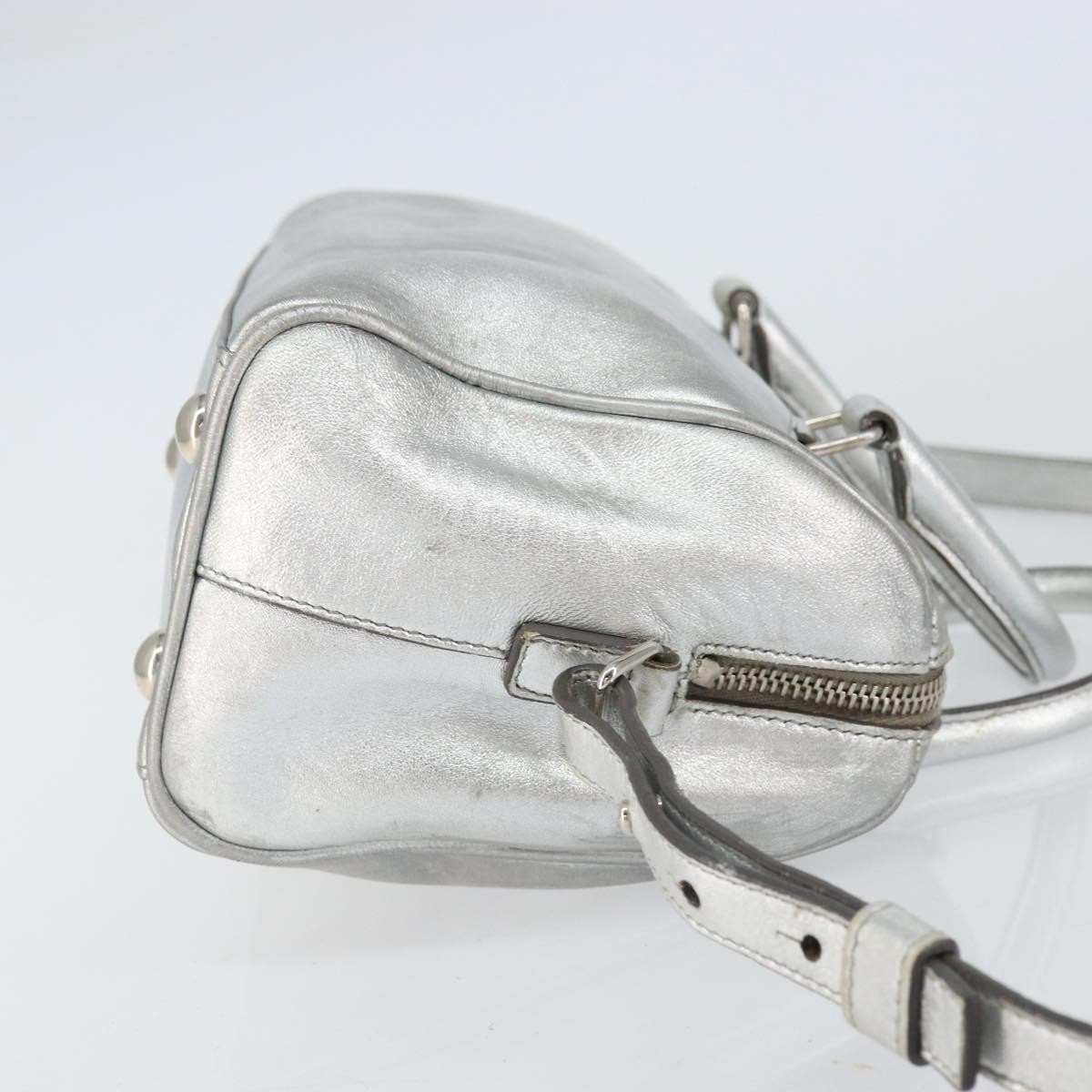 Saint Laurent Classic Duffle Bag Silver Leather Good condition - Inside View