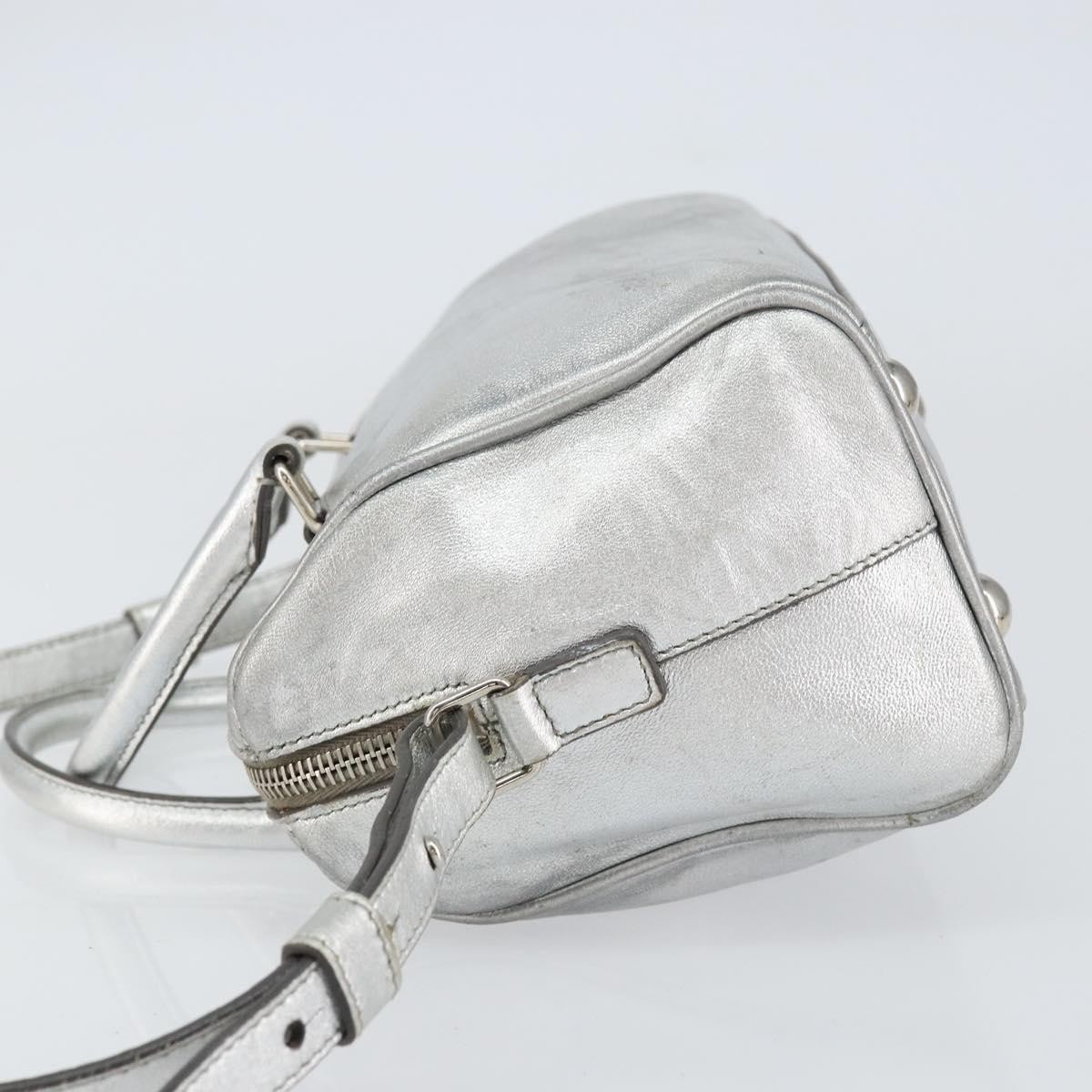 Saint Laurent Classic Duffle Bag Silver Leather Good condition - Model View
