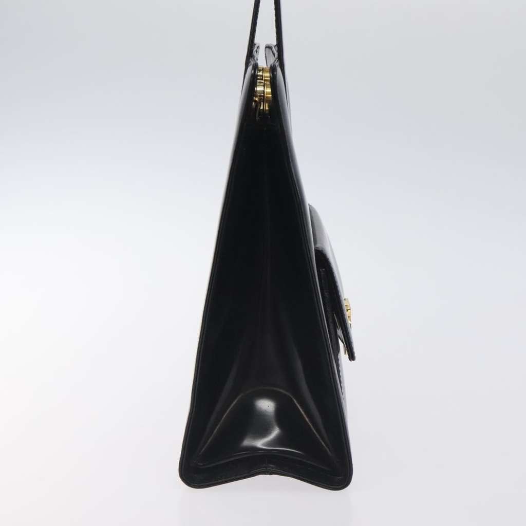 Salvatore Ferragamo Gancini handbag Black Good condition - Model View