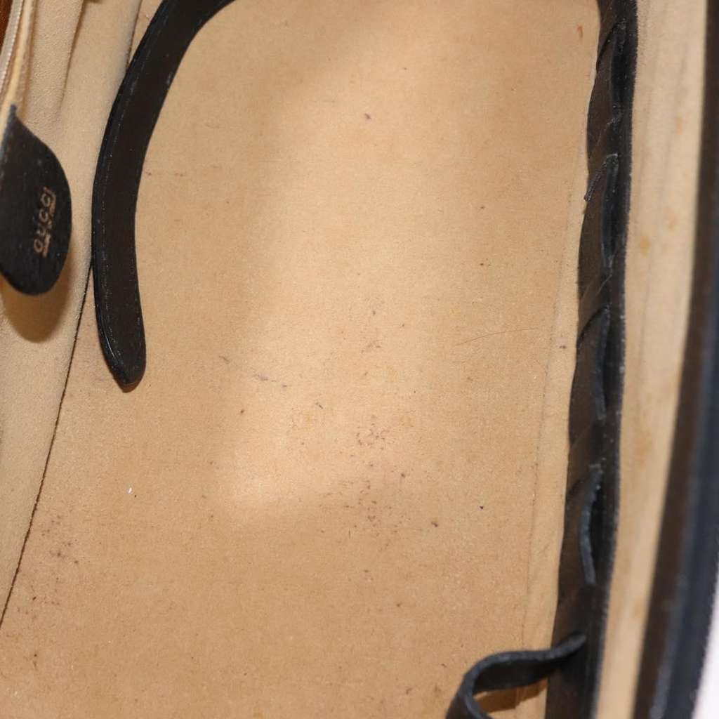 Gucci Vintage Bamboo Vanity Case Navy Leather Good condition - Box View