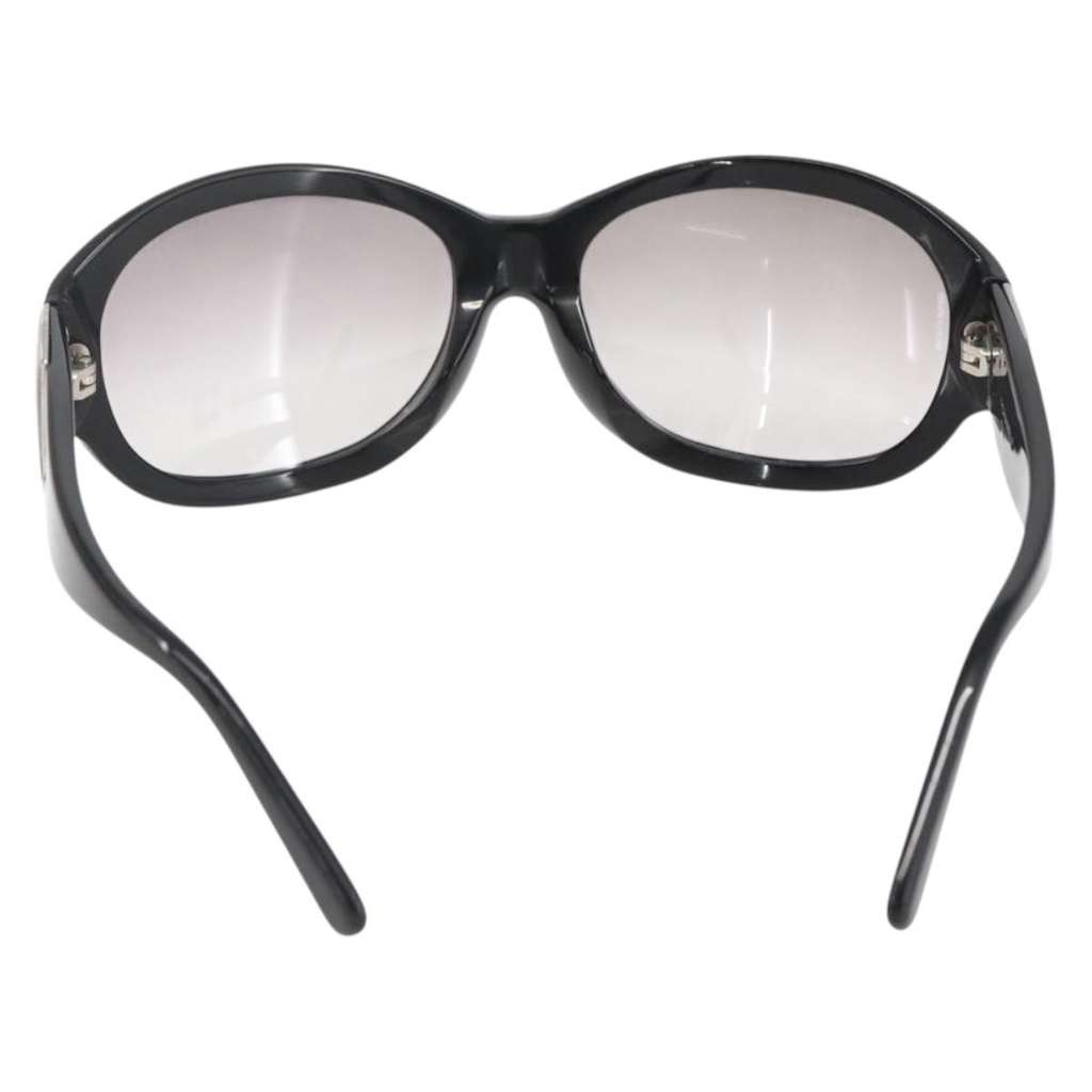 Chanel Logo CC Sunglasses Black Plastic Good condition - Back View