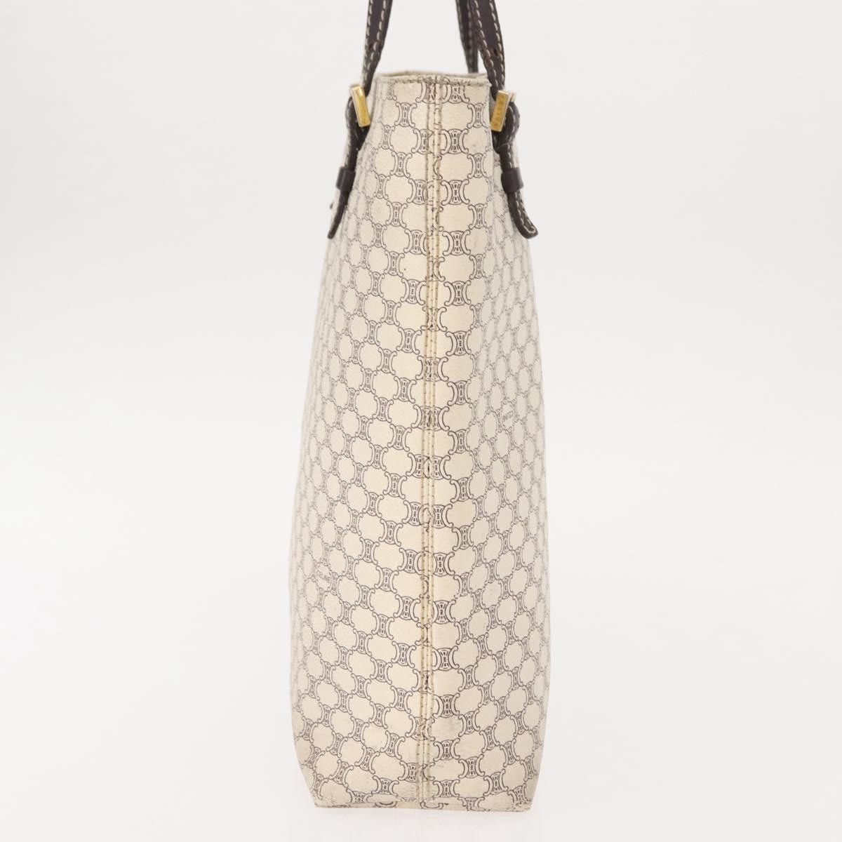 Celine Vintage Macadam Tote bag White Canvas Good condition - Model View