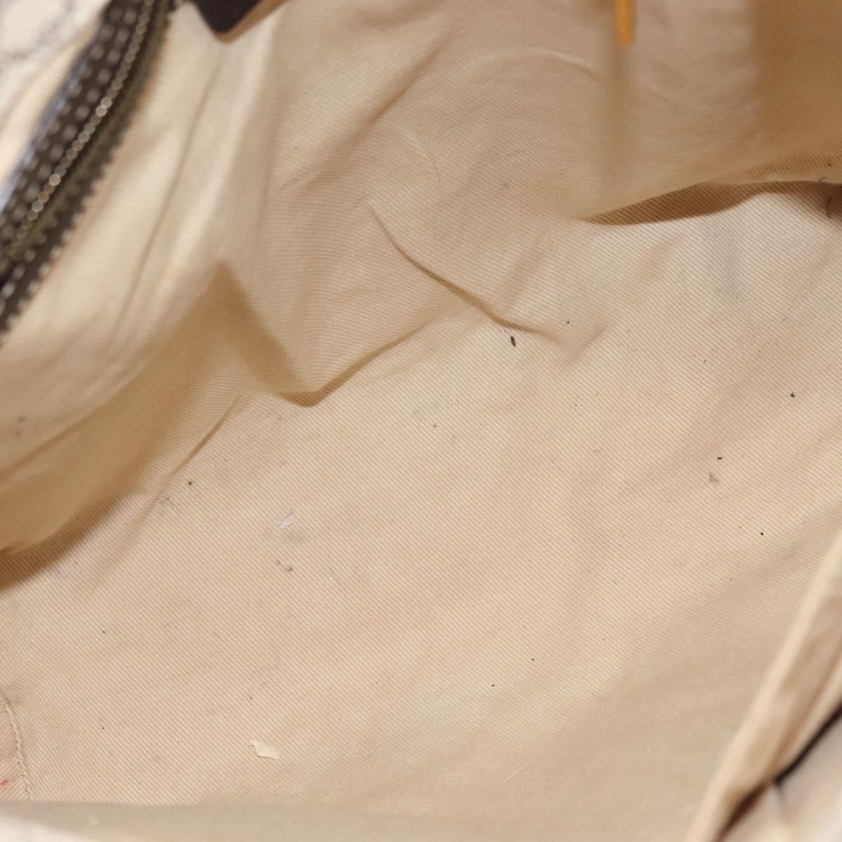 Celine Vintage Macadam Tote bag White Canvas Good condition - Box View