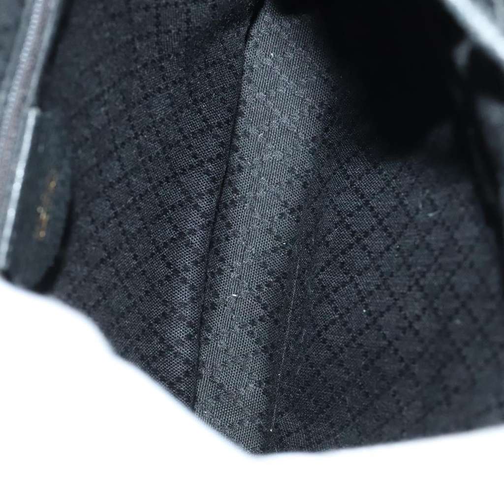 Gucci Vintage Bamboo Backpack Black Suede Fair condition - Box View