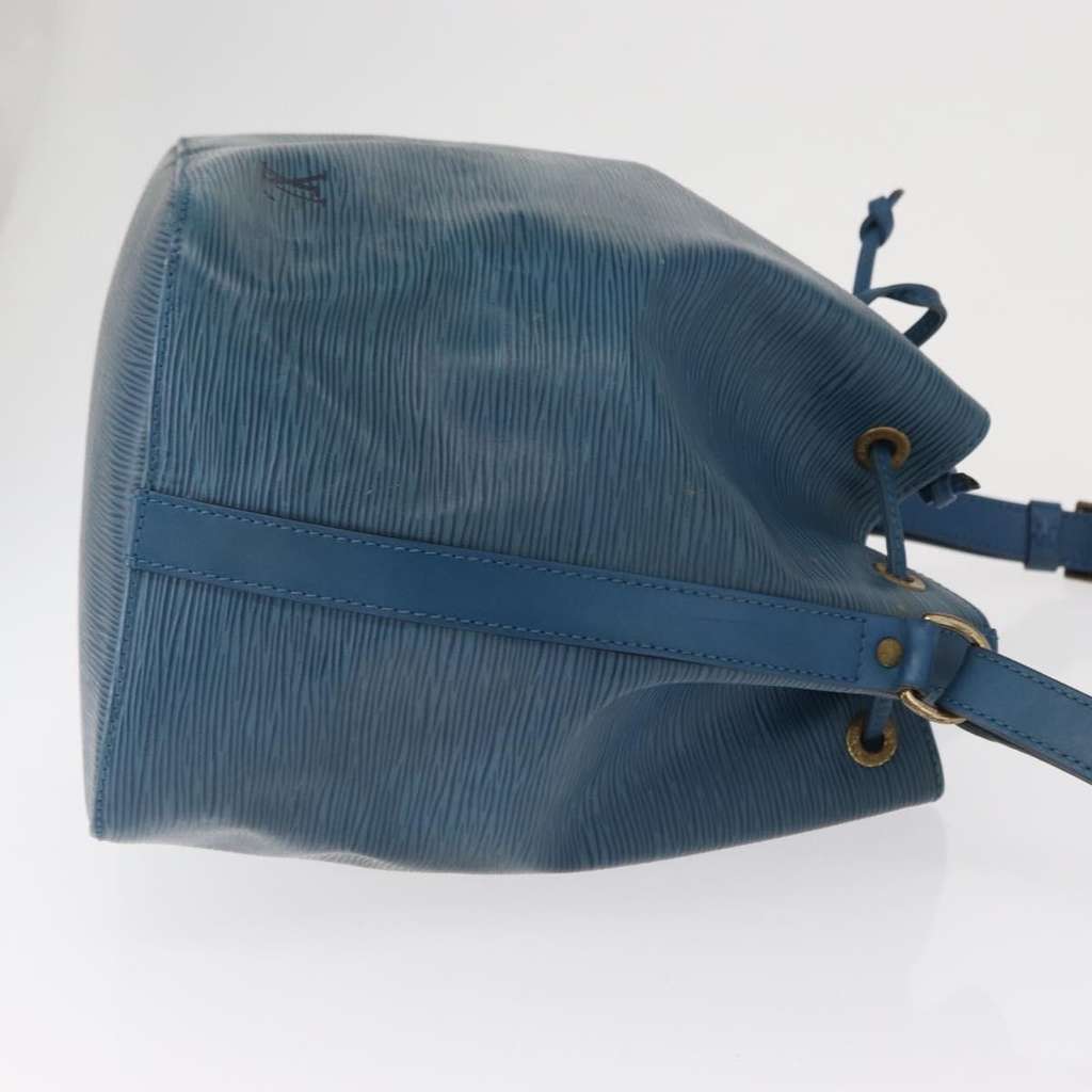 Louis Vuitton Petit Noe Handbag Blue Leather Good condition - Inside View