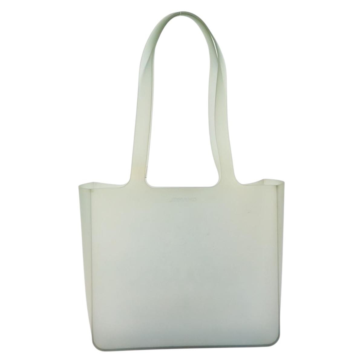 Chanel Jelly Tote Blue Rubber Good condition - Back View