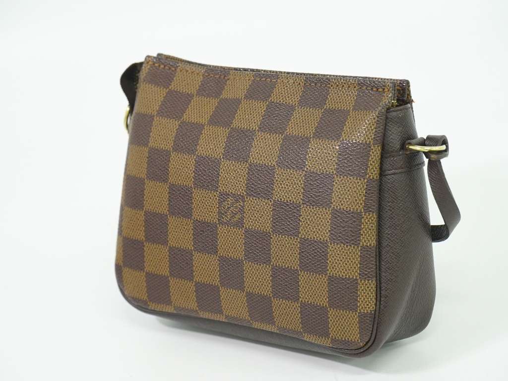 Louis Vuitton Trousse Make Up Bag Brown Canvas Good condition - Back View