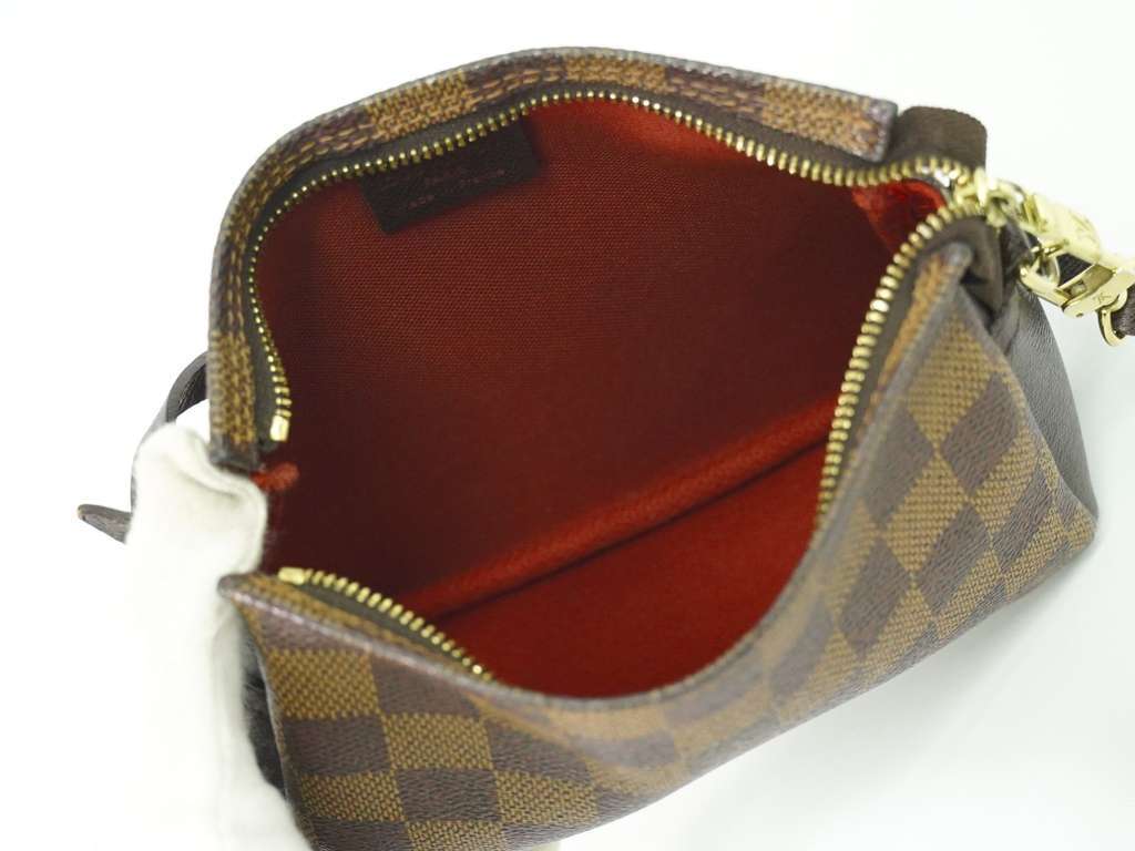 Louis Vuitton Trousse Make Up Bag Brown Canvas Good condition - Inside View