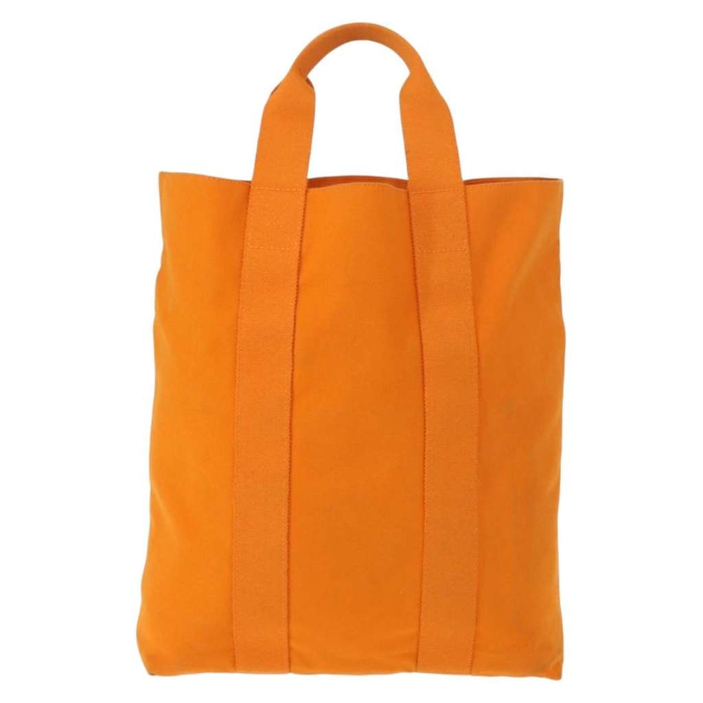Hermès Fourre-tout Herline Orange Canvas Good condition - Back View