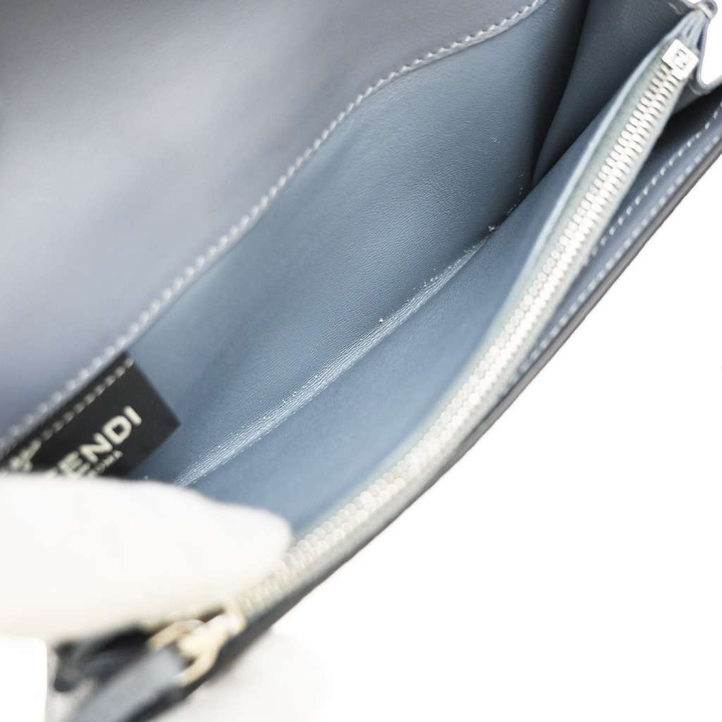 Fendi Peekaboo Wallet Blue Leather Good condition - Box View