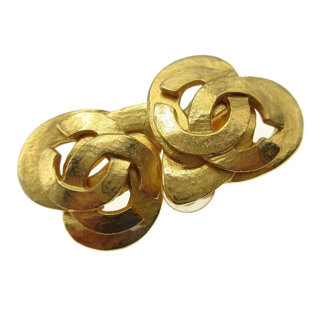 Chanel CC logo heart Gold Good condition - Inside View