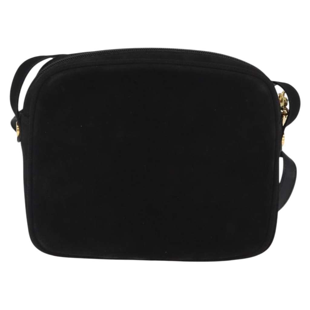 Salvatore Ferragamo Vala Clutch bag Black Suede Good condition - Back View