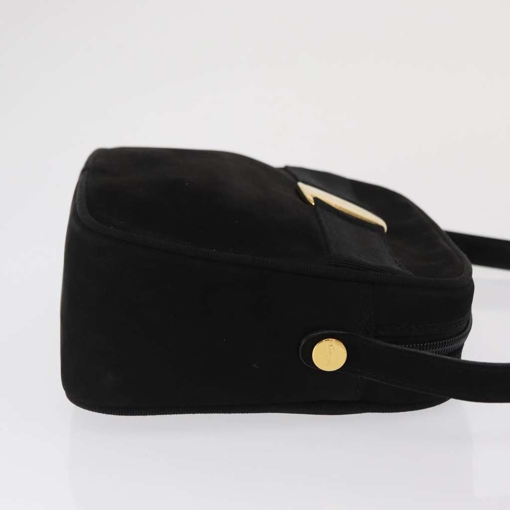 Salvatore Ferragamo Vala Clutch bag Black Suede Good condition - Inside View