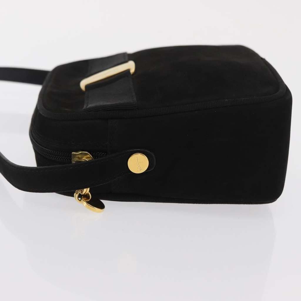 Salvatore Ferragamo Vala Clutch bag Black Suede Good condition - Model View