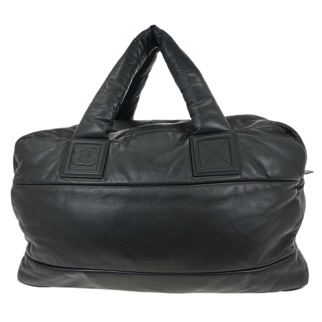 Chanel Coco Cocoon Boston Bag Black Leather Good condition - Back View