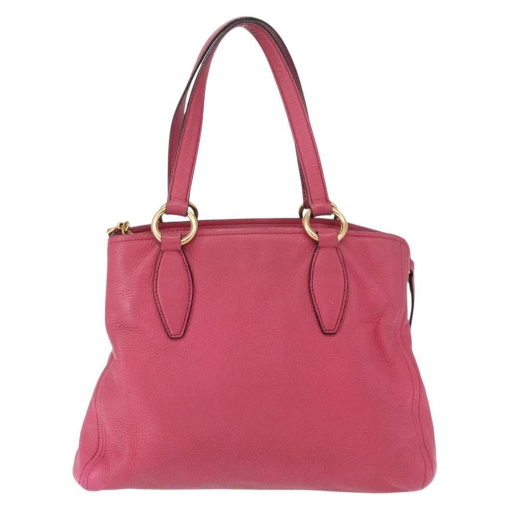 Miu Miu Phenix Convertible Tote Pink Leather Good condition - Back View