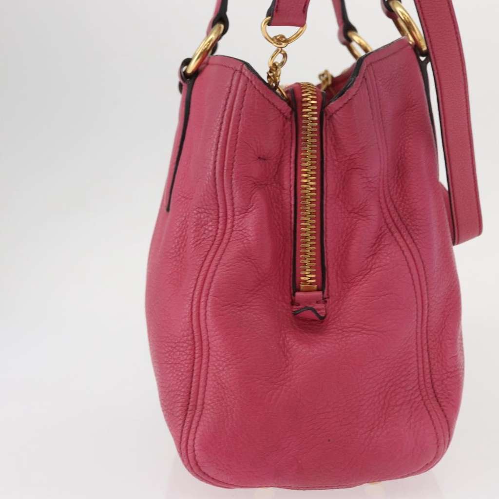 Miu Miu Phenix Convertible Tote Pink Leather Good condition - Model View