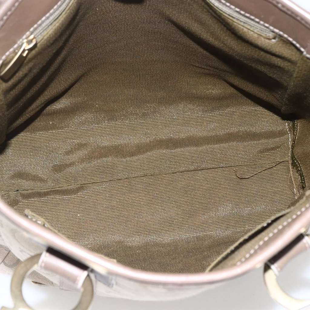 Salvatore Ferragamo Gancini Tote Beige Canvas Good condition - Box View