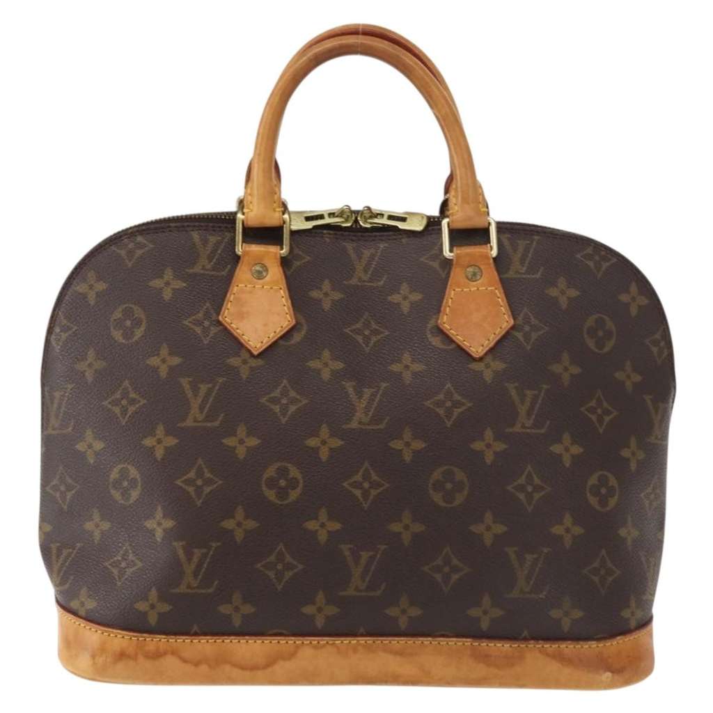 Louis Vuitton Alma Handbag Brown Canvas Good condition - Back View