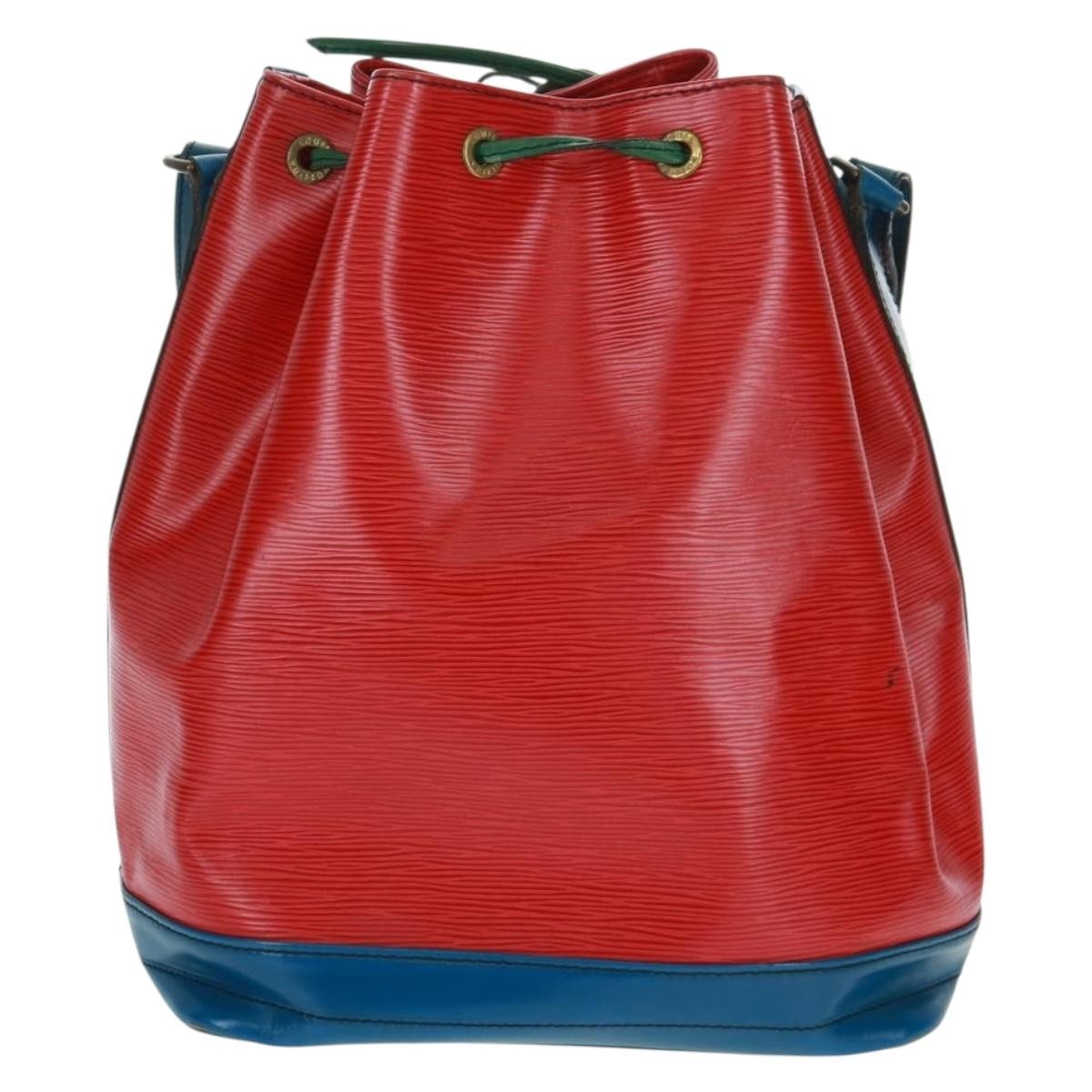 Louis Vuitton Petit Noe NM Handbag Red Leather Fair condition - Back View