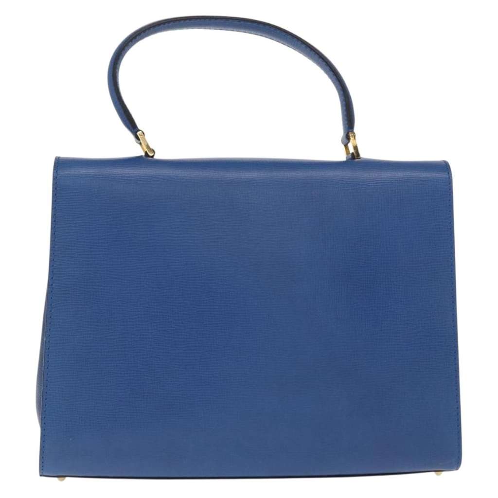 Celine Handbag Blue Leather Good condition - Back View