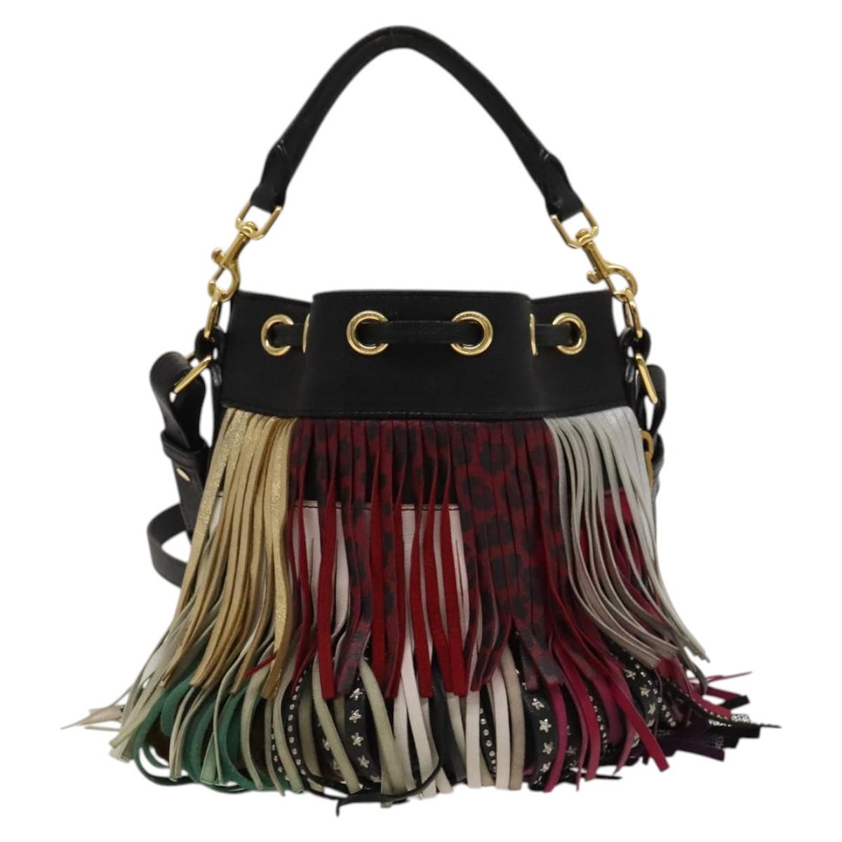 Saint Laurent Fringe Emmanuelle Bucket Bag Other Leather Good condition - Back View
