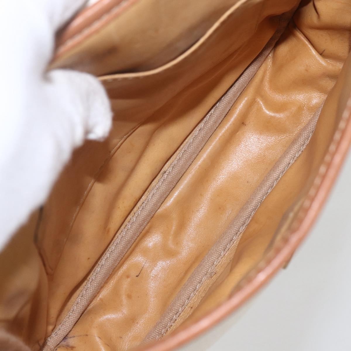 Celine Vintage Macadam Shoulder Bag White Canvas Good condition - Box View