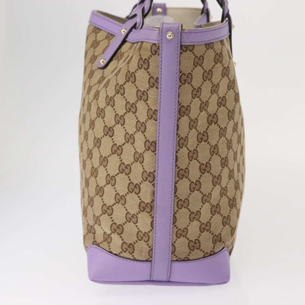 Gucci Vintage tote Beige Canvas Good condition - Model View