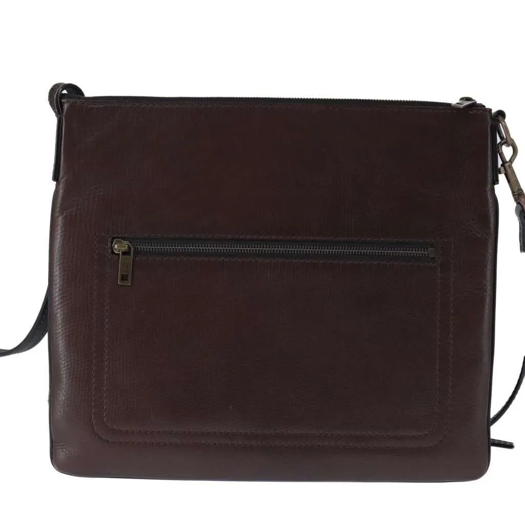 Louis Vuitton Shawnee Messenger Bag Brown Leather Good - Back View