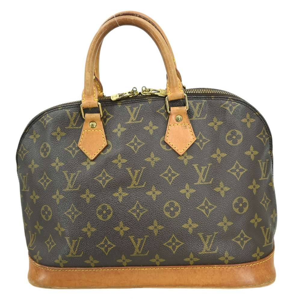 Louis Vuitton Alma Handbag Brown Canvas Fair condition - Back View