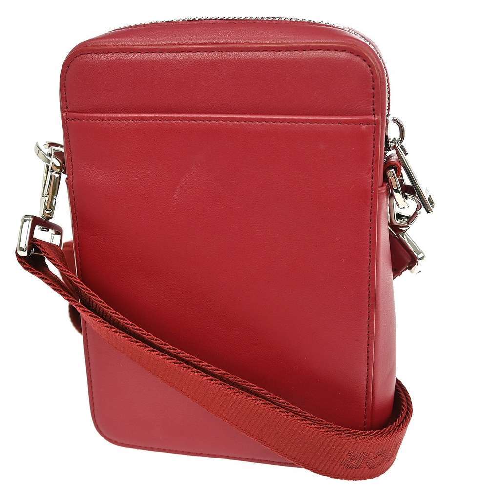 Christian Dior World Tour Zip Messenger Pouch Red Leather Good condition - Back View