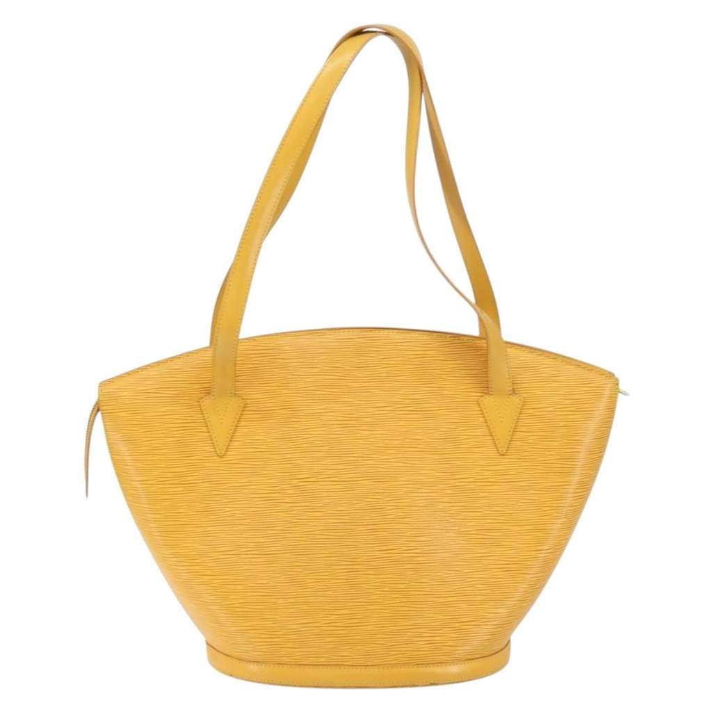Louis Vuitton Saint Jacques Handbag Yellow Leather Good condition - Back View