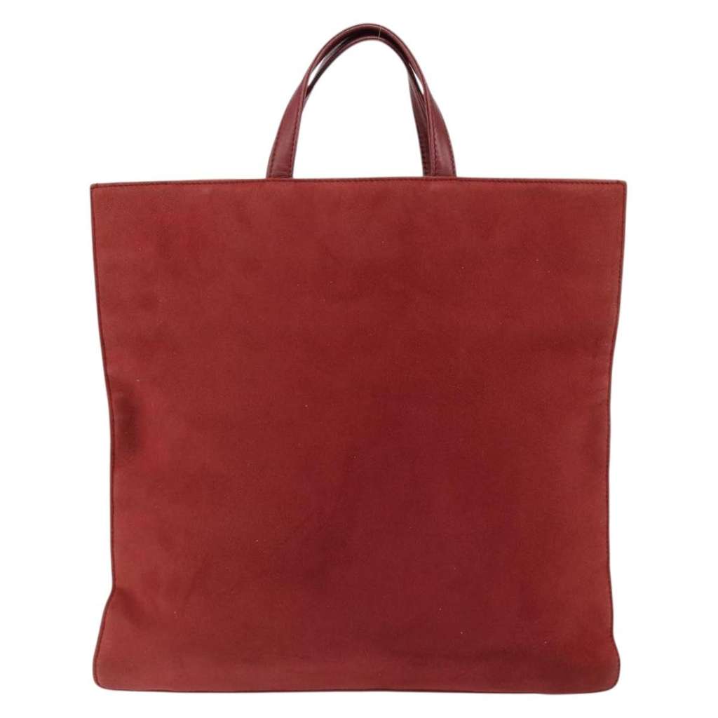 Loewe Anagram Tote Red Suede Good condition - Back View