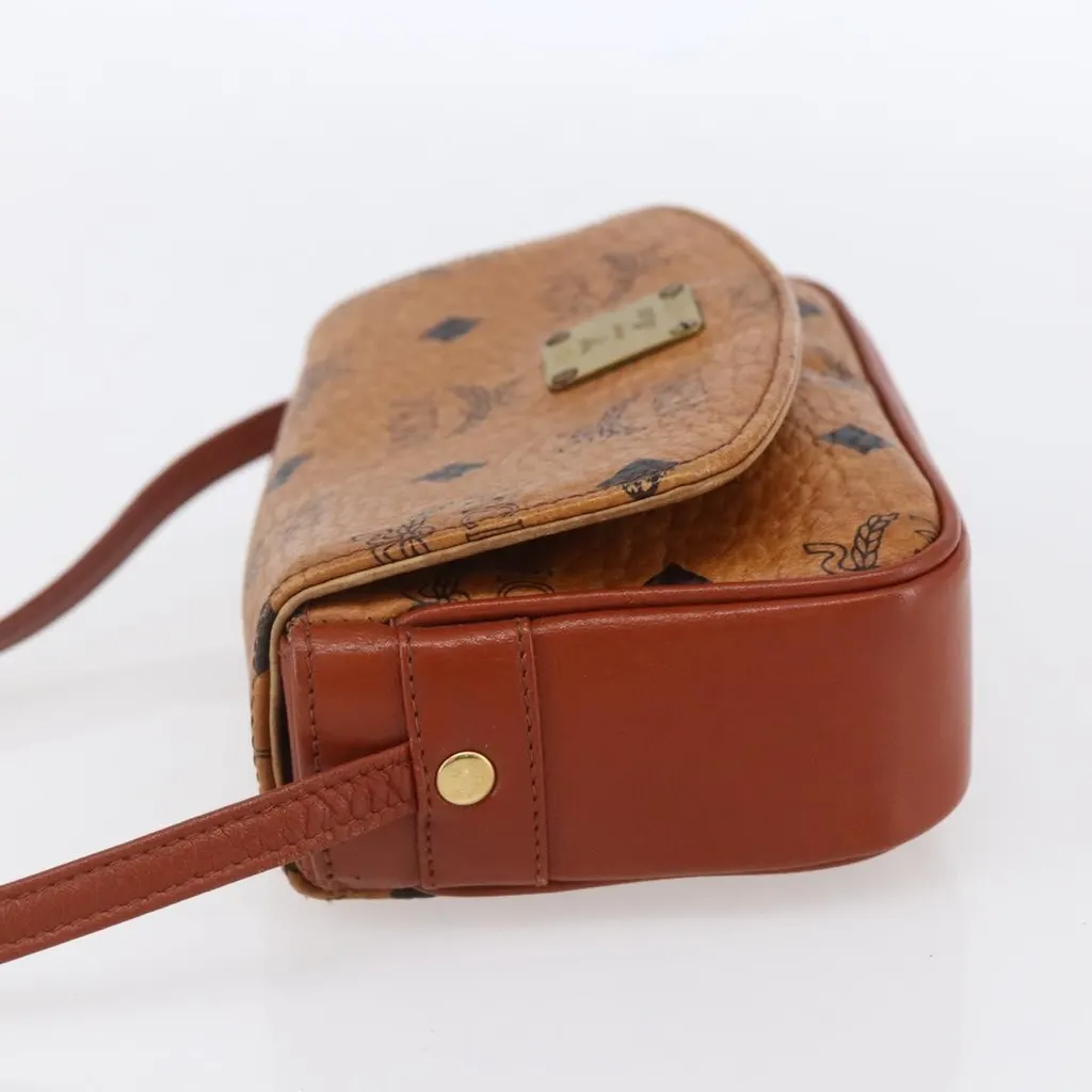 Mcm Visetos Shoulder bag Brown Canvas Good - Inside View