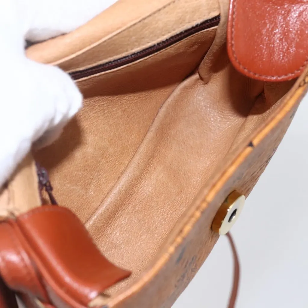 Mcm Visetos Shoulder bag Brown Canvas Good - Box View
