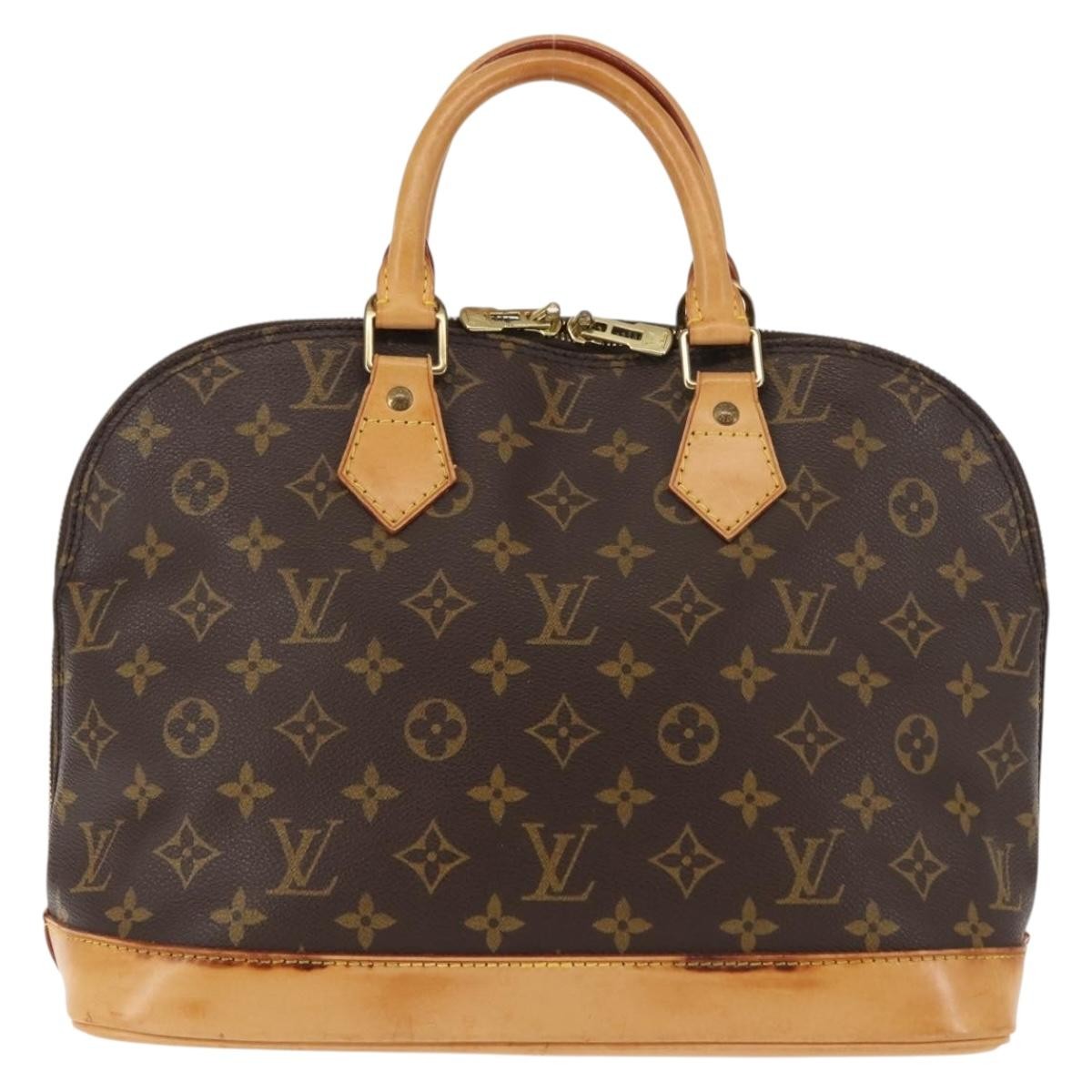 Louis Vuitton Alma Handbag Brown Canvas Good condition - Back View
